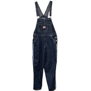Revolt Vintage Blue Denim Overalls – Size L